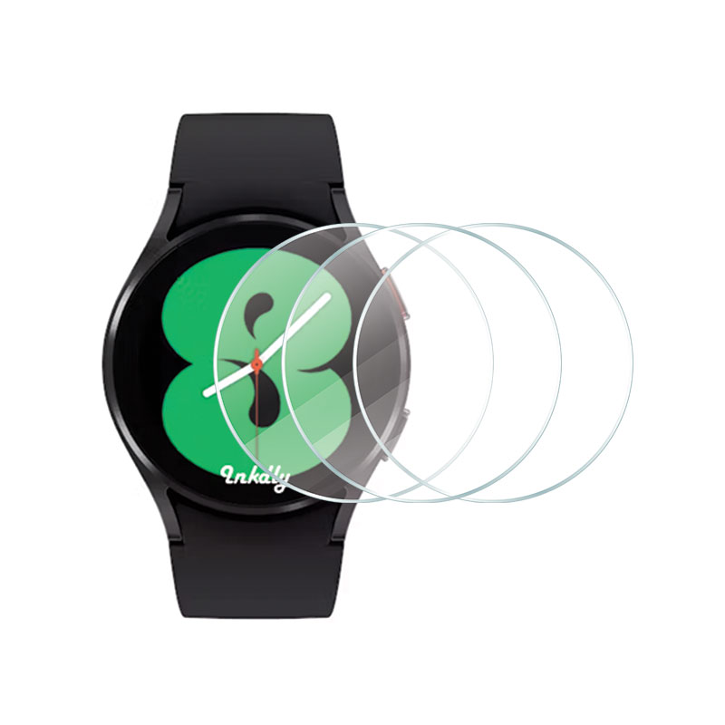 Tempered Glass Samsung Galaxy Watch 4 Screen Protector Kit 37mm Diam For 40mm Watch Clear 3pcs