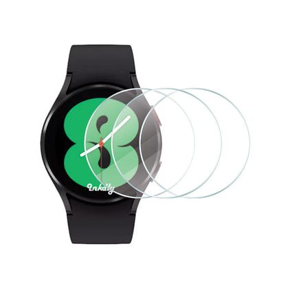 Tempered Glass Samsung Galaxy Watch 4 Screen Protector Kit 37mm Diam For 40mm Watch Clear 3pcs