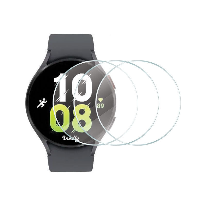 Tempered Glass Samsung Galaxy Watch 5 Screen Protector Kit 37mm Diam For 40mm Watch Clear 3pcs