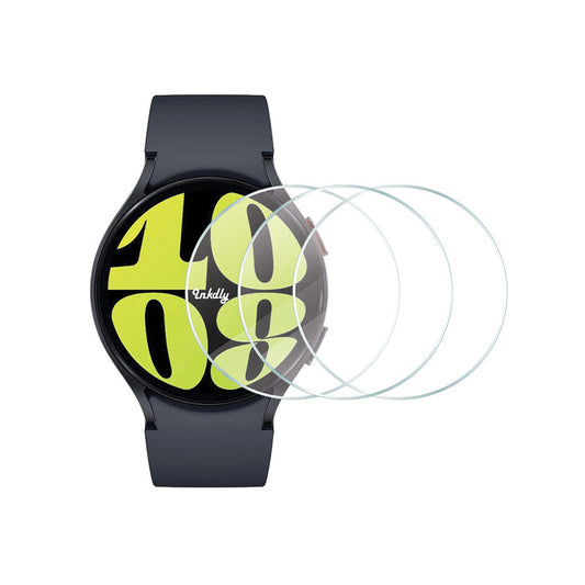 Tempered Glass Samsung Galaxy Watch 6 Screen Protector Kit 37mm Diam For 40mm Watch Clear 3pcs