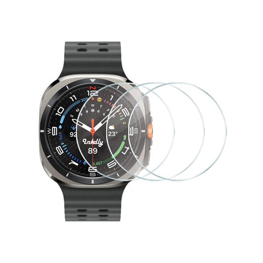 Tempered Glass Samsung Galaxy Watch Ultra Screen Protector Kit Clear 3pcs
