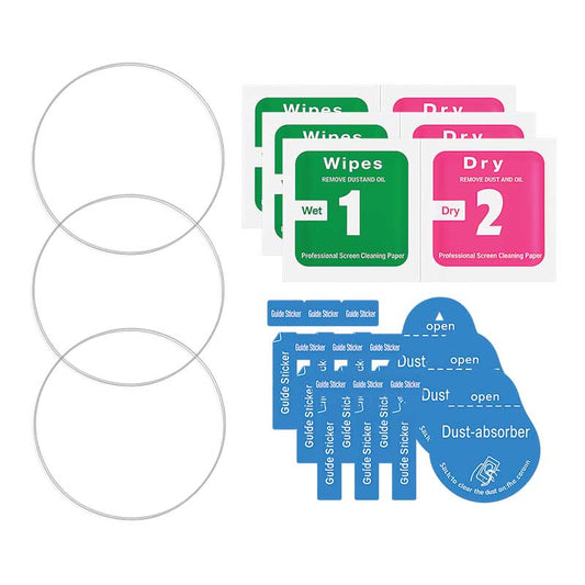 Tempered Glass Watch Screen Protectors Clear 3pcs 27mm Diameter