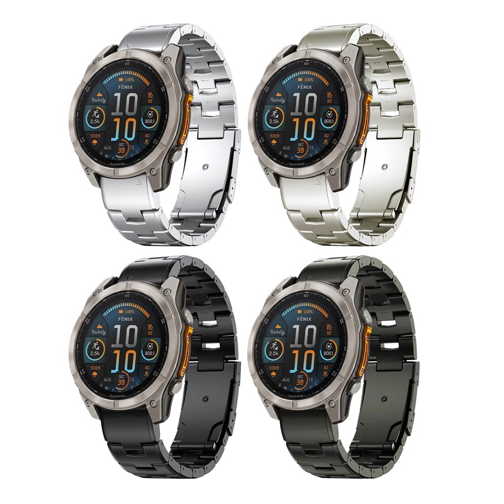 Evo Titanium Garmin Fenix 8 Watch Bands Replacement Quick Change