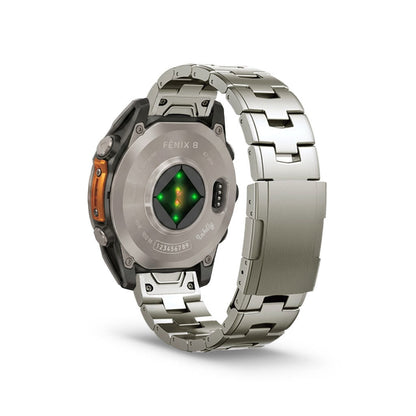 Evo Titanium Garmin Fenix 8 Watch Bands Replacement Quick Change