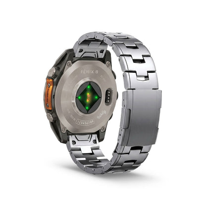 Evo Titanium Garmin Fenix 8 Watch Bands Replacement Quick Change
