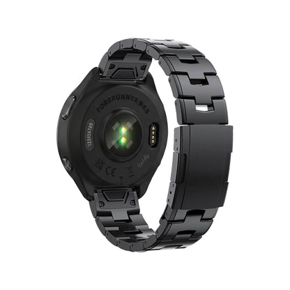 Evo Titanium Garmin Forerunner 965 Bands Replacement Quick Change (22mm) Black
