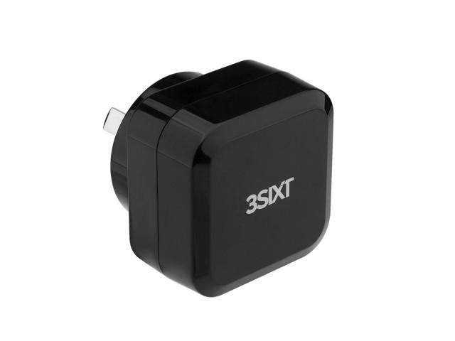 3SIXT Wall Charger AU 4.8A Black  