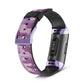 Inkdly Fitbit Charge 3 & Charge 4 Band - Blazing Camouflage Small Light Purple 