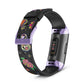Inkdly Fitbit Charge 3 & Charge 4 Band - Sugar Skulls Small Light Purple 