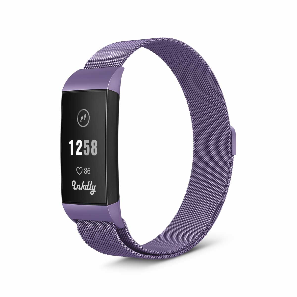 Milanese Fitbit Charge 3 & Charge 4 Band Replacement Magnetic Lock Light Purple  