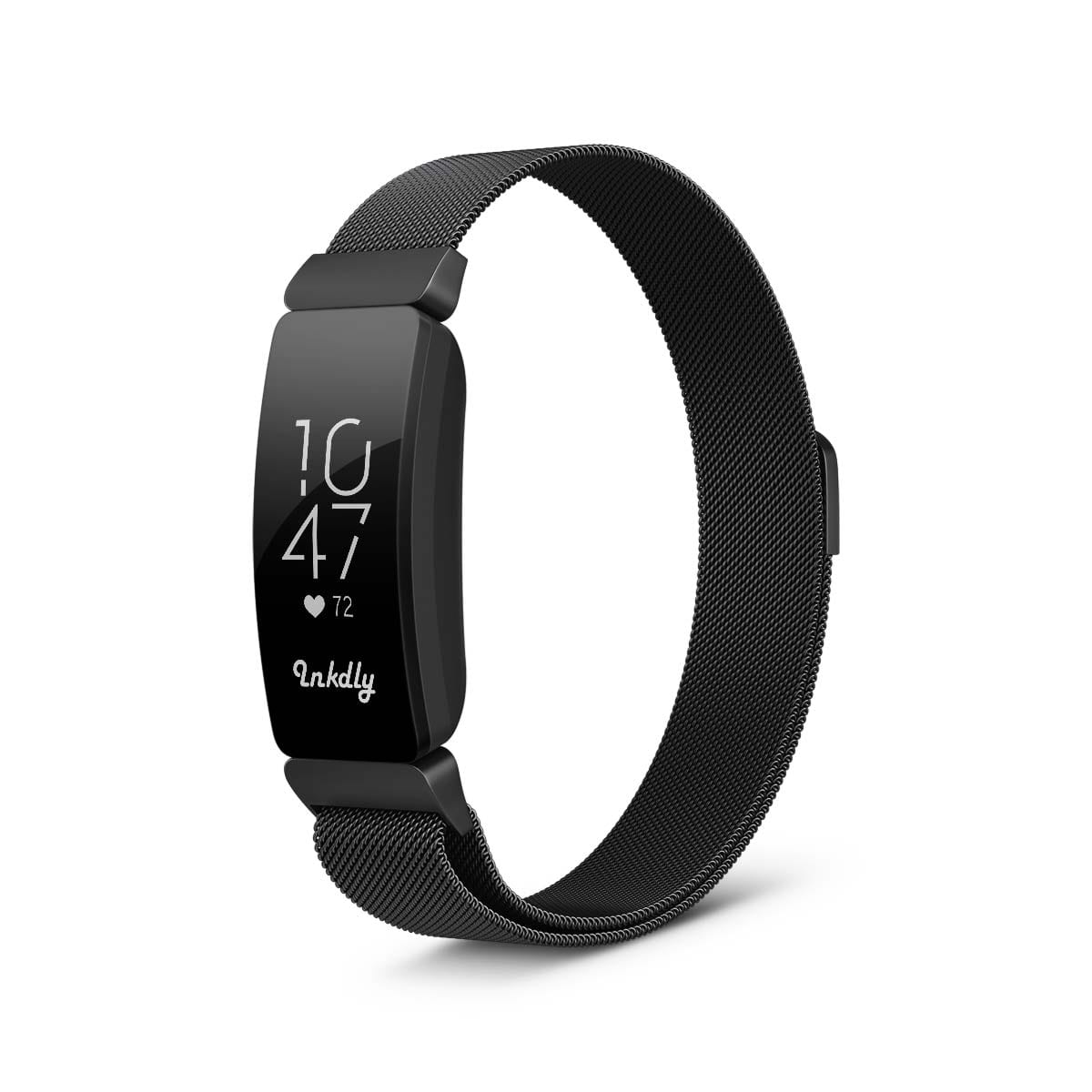 Milanese Fitbit Inspire & Inspire HR Band Replacement Magnetic Lock Black Night  