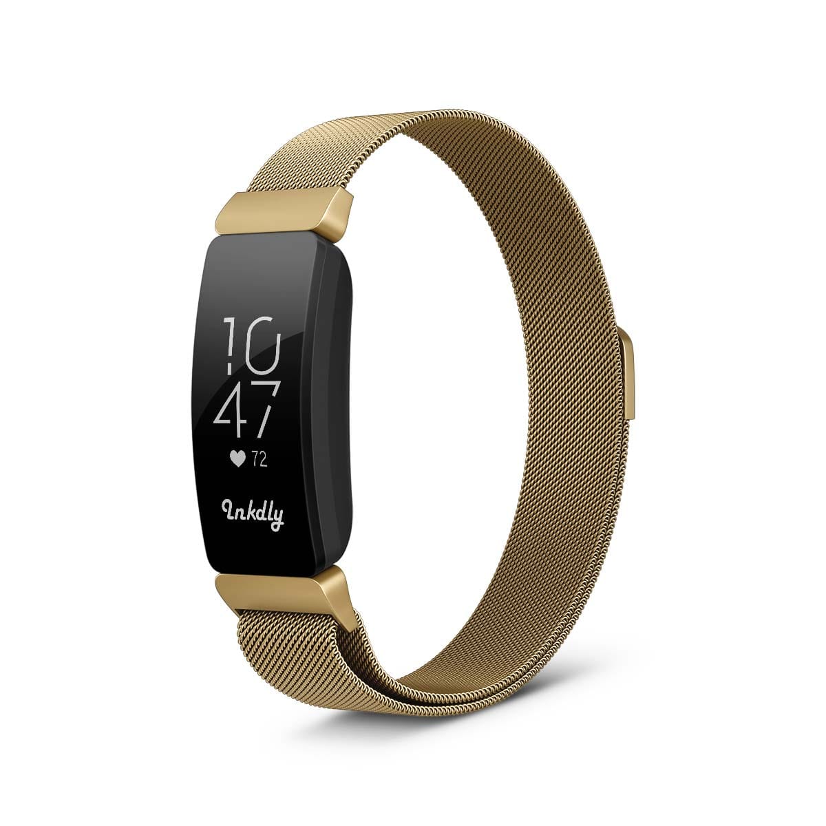 Milanese Fitbit Inspire & Inspire HR Band Replacement Magnetic Lock Gold Honour  