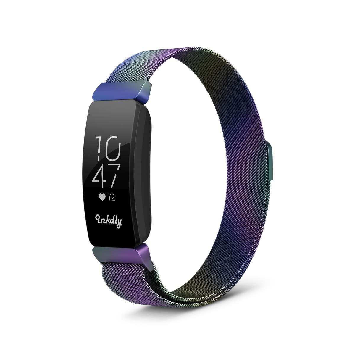 Fitbit Inspire Fitbit With Purple Band Milanese Magnetic