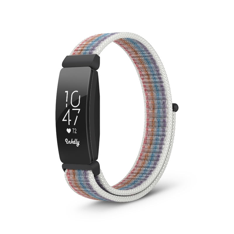 Sports Loop Fitbit Inspire & Inspire HR Bands Rainbow Stripe  