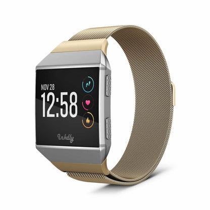 Milanese Fitbit Ionic Band Replacement Magnetic Lock Gold Honour  