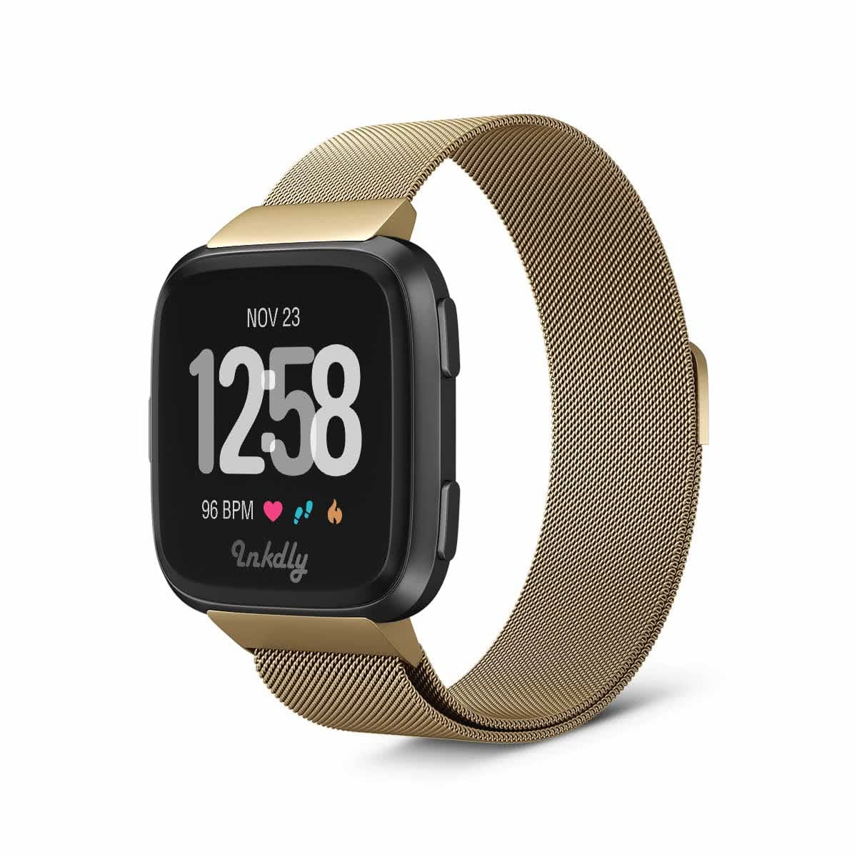 Magnetic Stainless Steel Milanese Strap for Fitbit Versa Bands
