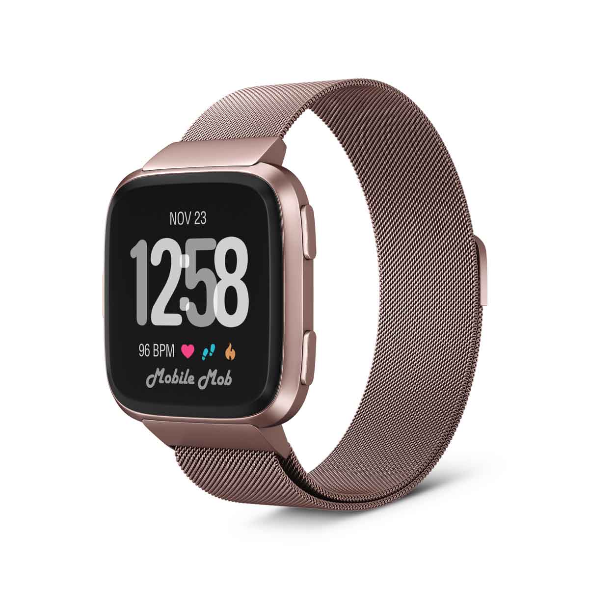 Milanese Fitbit Versa & Versa 2 Band Replacement Magnetic Lock Special Edition Rose Gold  