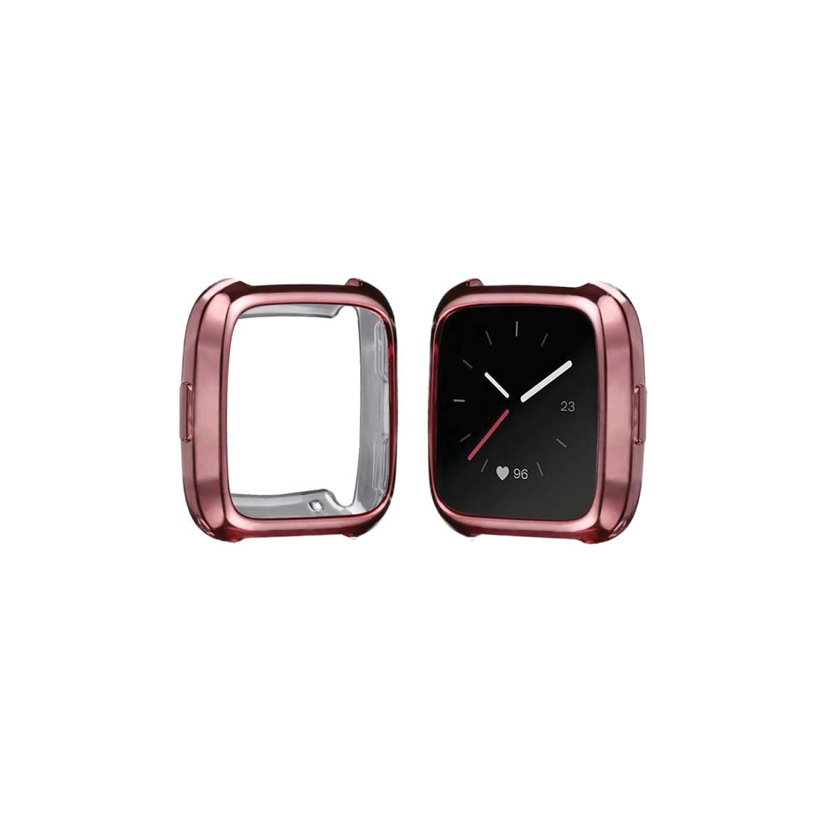 Slimfit Fitbit Versa & Versa 2 Protective Case & Screen Protector Series 1 & Lite Pink 