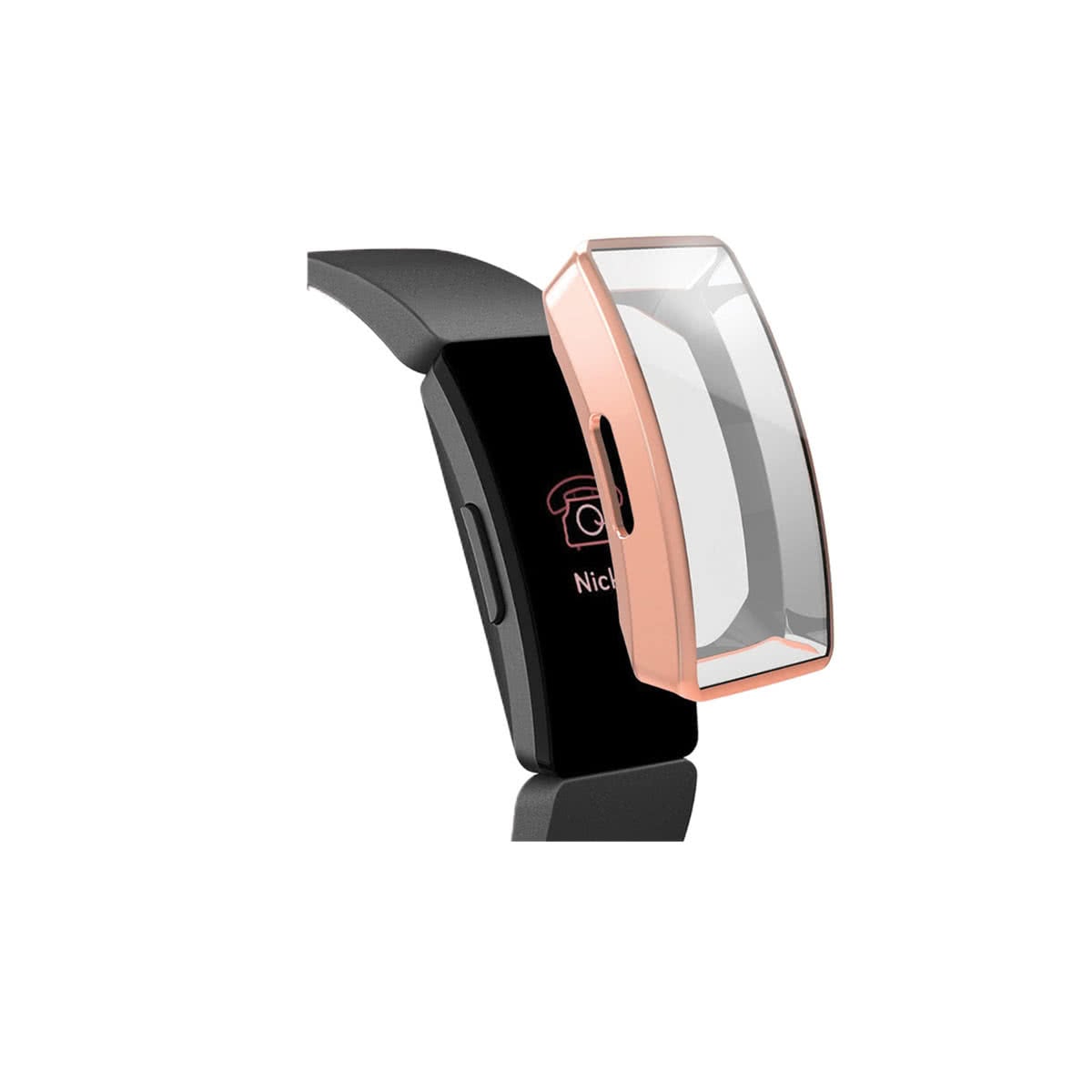 Slimfit Fitbit Inspire & Inspire HR Protective Case & Screen Protector Rose Gold  