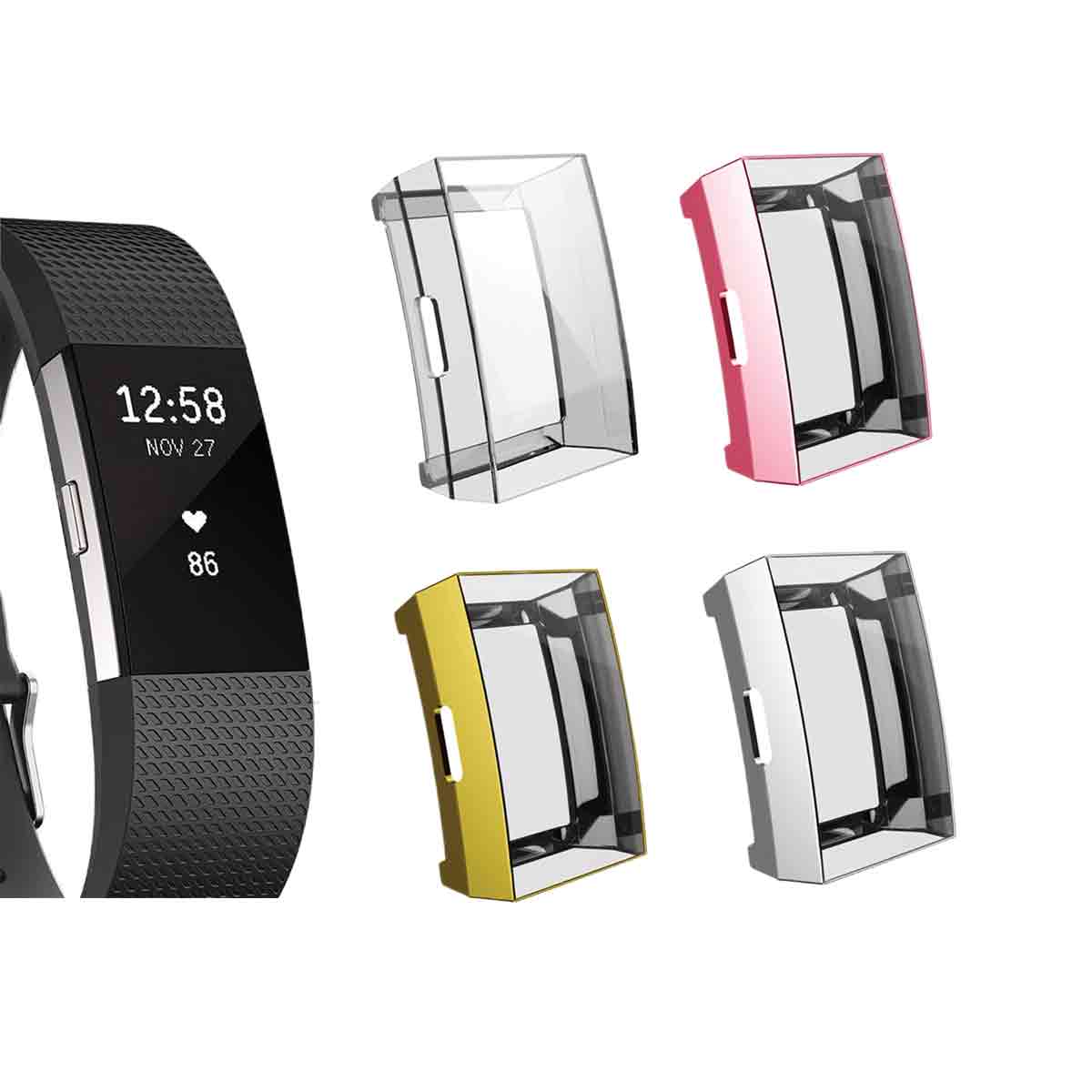 Slimfit Fitbit Charge 2 Protective Case & Screen Protector   
