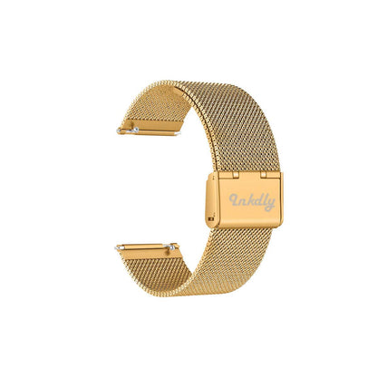 Milanese Fitbit Versa & 2 Band Replacement Quick Release Gold Honour  