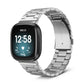 Boss Fitbit Versa 3 & Sense Band Replacement Stainless Link Silver Steel  
