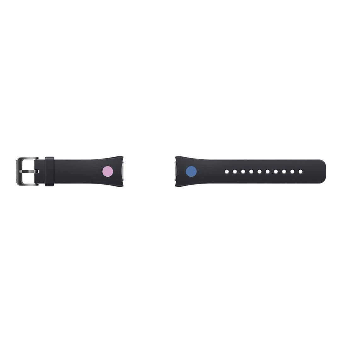 Designer Samsung Gear S2 Replacement Band Straps Black + Blue & Pink Dot  