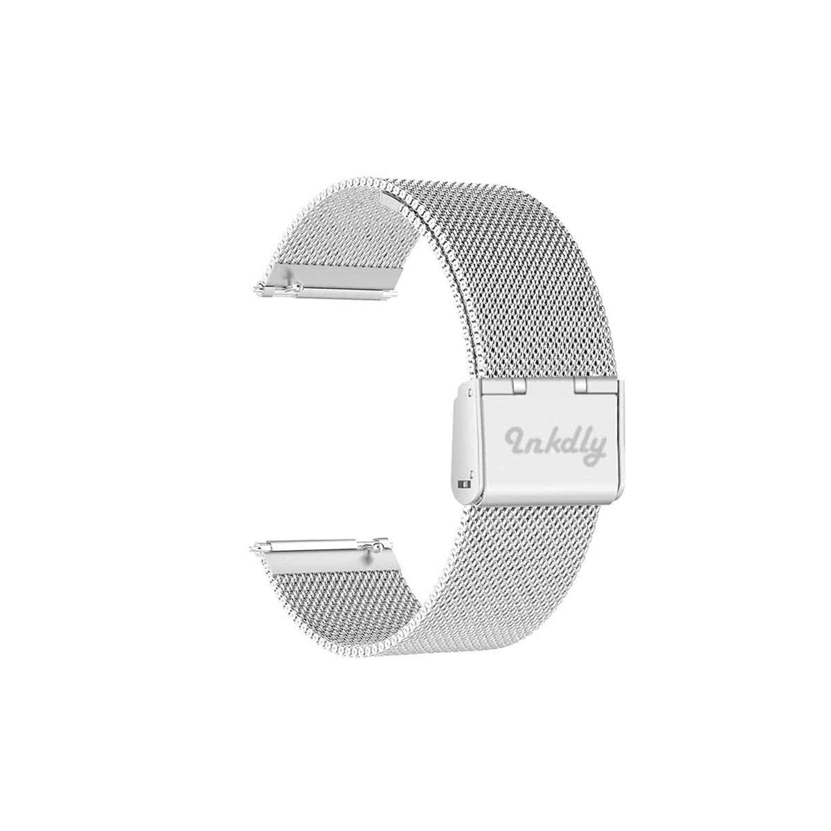 Milanese Fitbit Versa & 2 Band Replacement Quick Release Silver Steel  