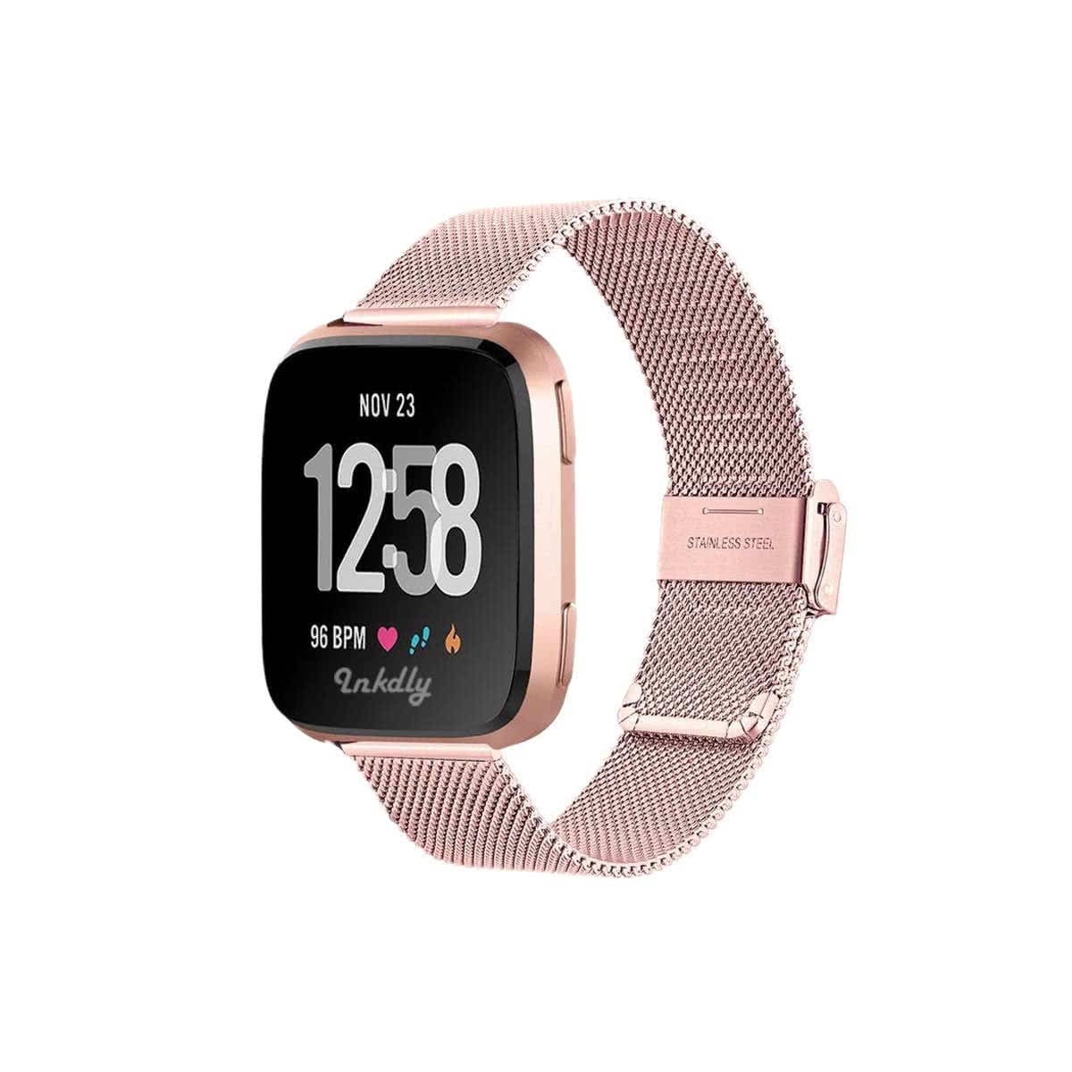 Fitbit Versa Bands Rose Gold Milanese Replacement Band For Fitbit