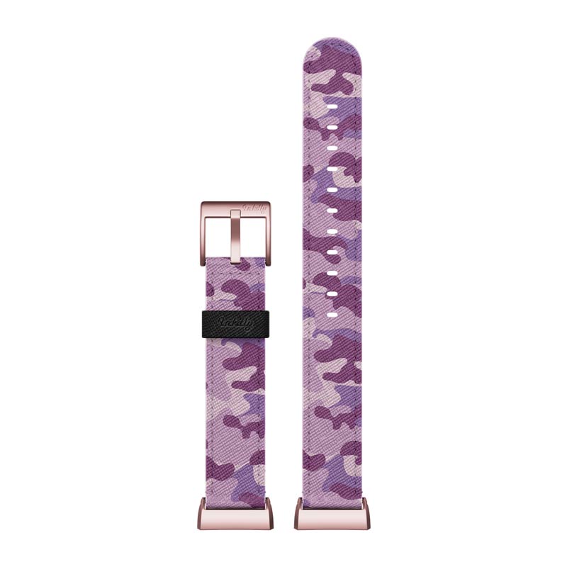 Inkdly Fitbit Charge 3 & Charge 4 Band - Blazing Camouflage   