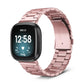 Boss Fitbit Versa 3 & Sense Band Replacement Stainless Link Special Edition Rose Gold  
