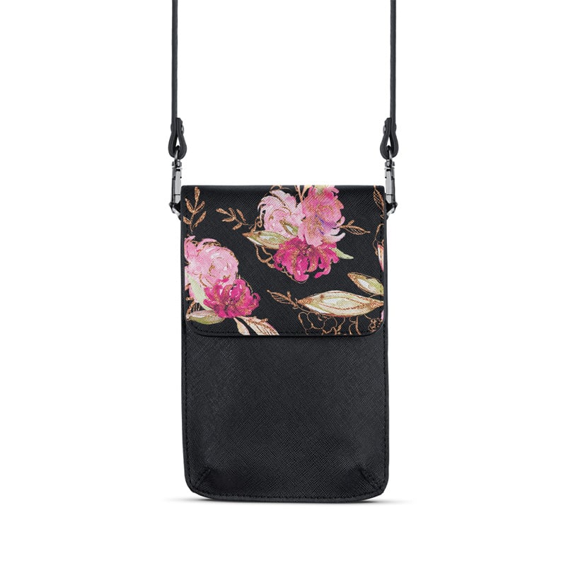 Walker Saffiano Crossbody Phone Bag - Gliterry Spring   