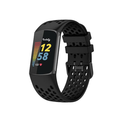 AirVent Fitbit Charge 5 Bands Replacement Sports Strap Black  
