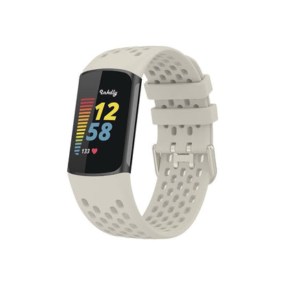 AirVent Fitbit Charge 5 Bands Replacement Sports Strap Moon White  