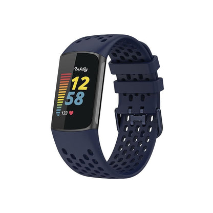 AirVent Fitbit Charge 5 Bands Replacement Sports Strap Navy Blue  