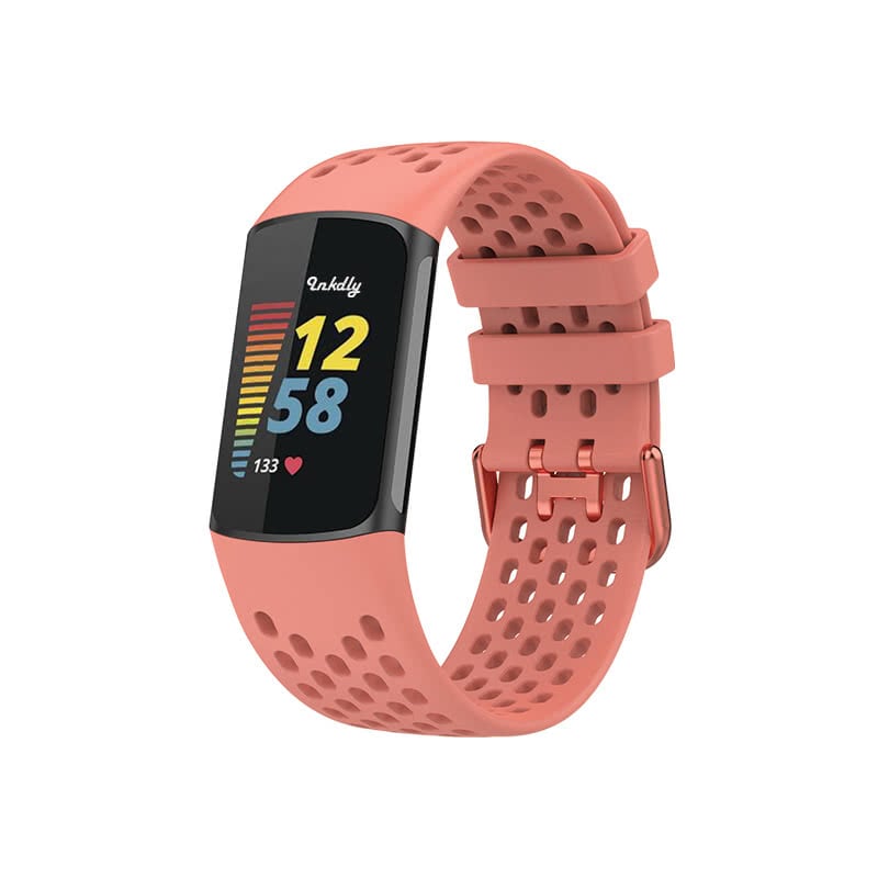 AirVent Fitbit Charge 5 Bands Replacement Sports Strap Pink  