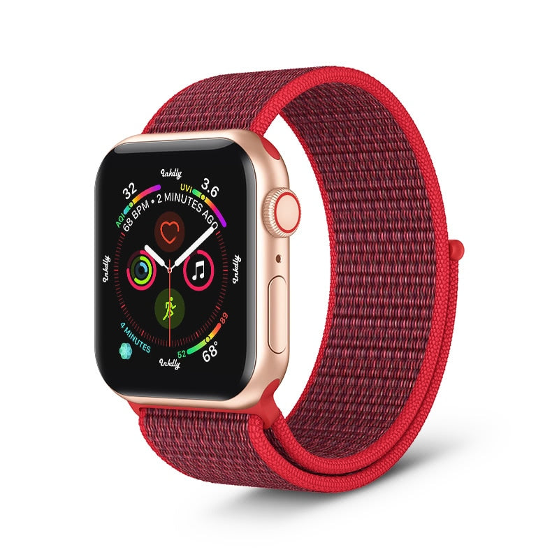 Apple Watch Sports Loop Band Replacement Strap 38MM/40MM/41MM Hibiscus 