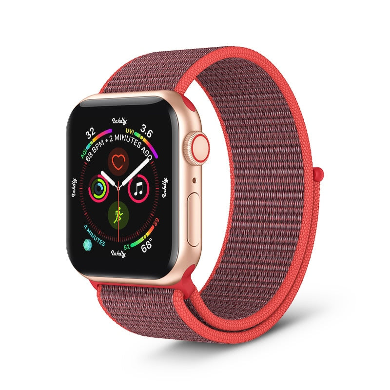Apple Watch Sports Loop Band Replacement Strap 38MM/40MM/41MM Hot Pink 