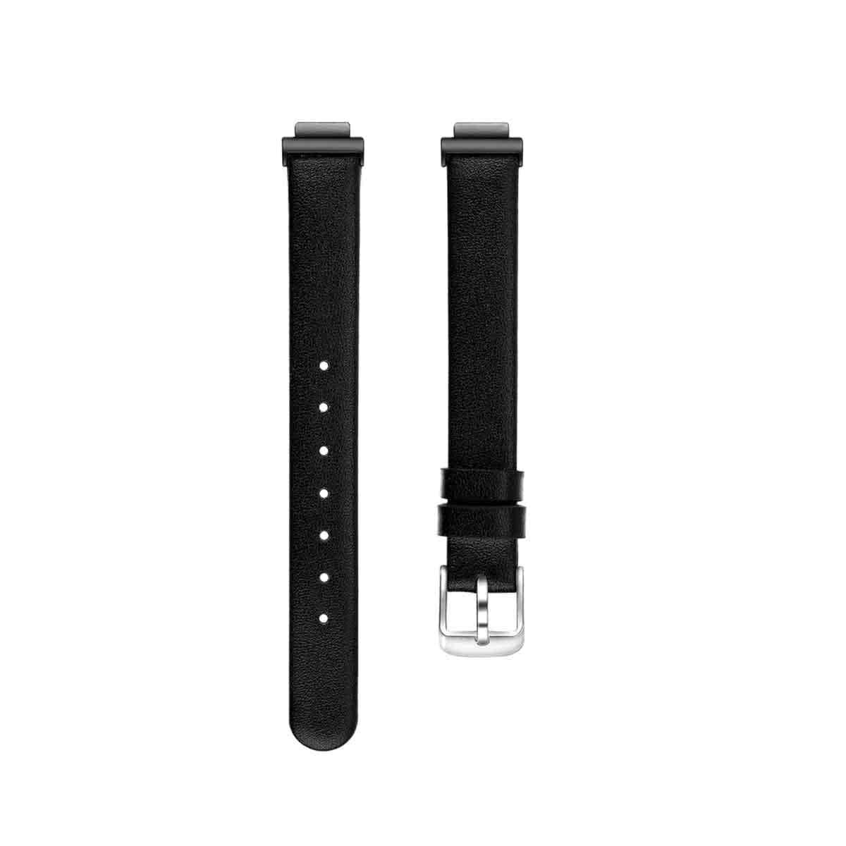 Leather Fitbit Inspire & Inspire HR Bands Replacement Strap Small Black 