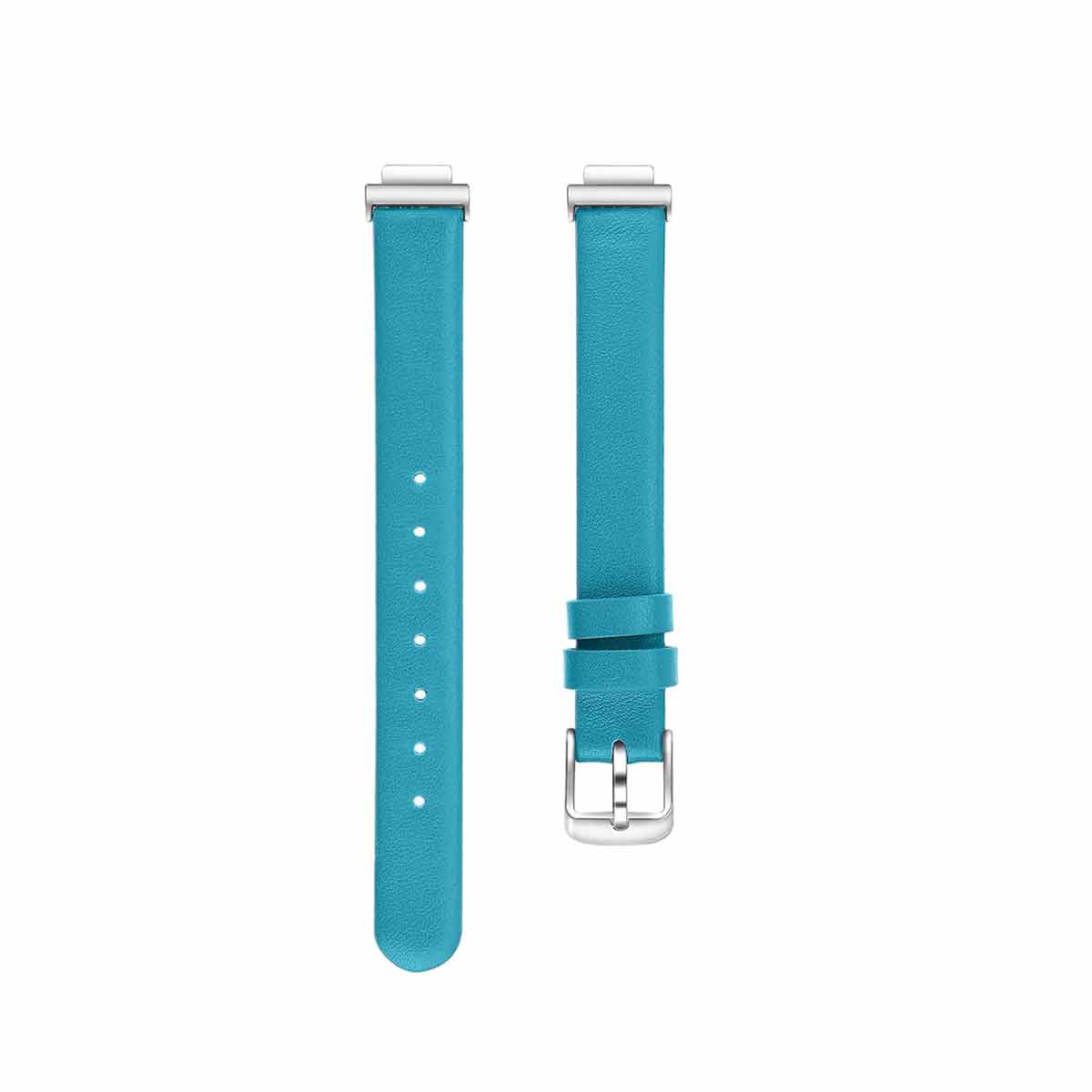 Leather Fitbit Inspire & Inspire HR Bands Replacement Strap Small Blue 