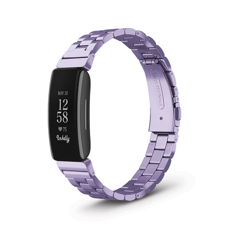 Boss Fitbit Inspire 2 Band Replacement Stainless Link Light Purple  
