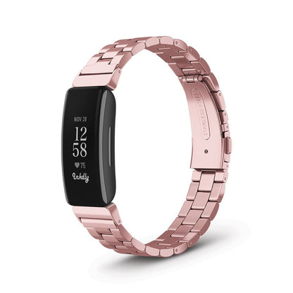 Boss Fitbit Inspire 2 Band Replacement Stainless Link Special Edition Rose Gold  