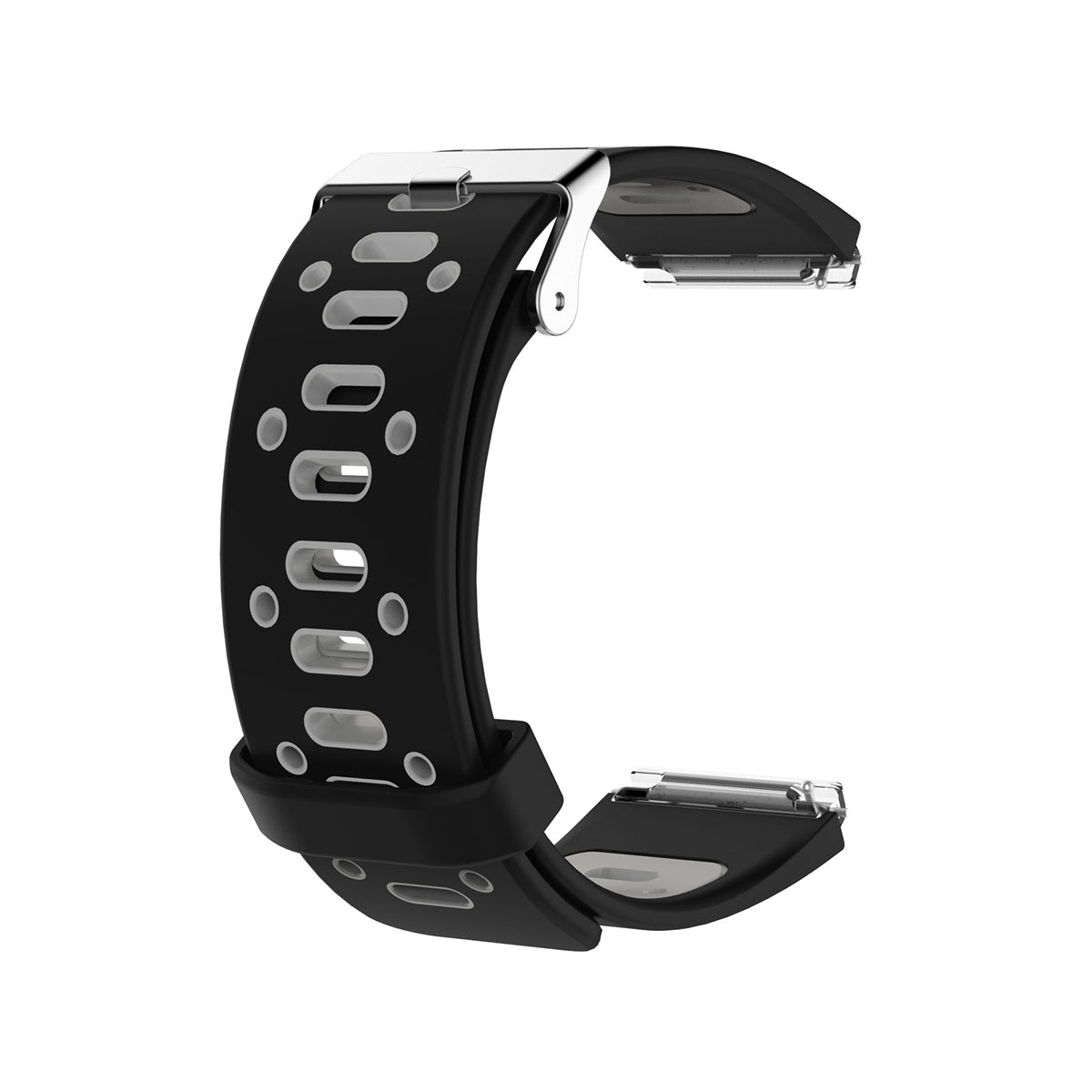 AirVent Fitbit Blaze Bands Replacement Strap with Buckle Black + Grey Vents  