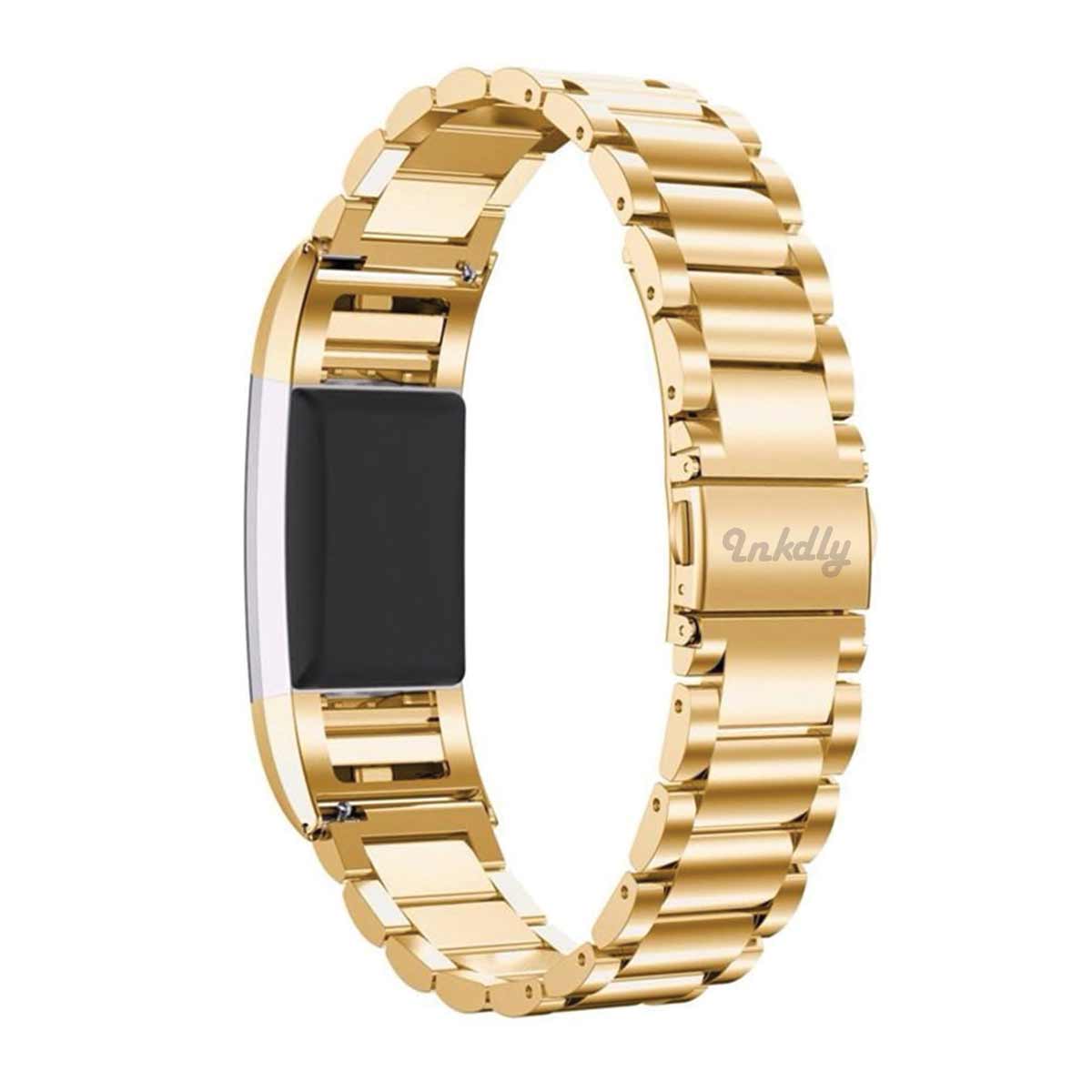 Boss Fitbit Charge 2 Replacement Band Stainless Link Gold Honour  