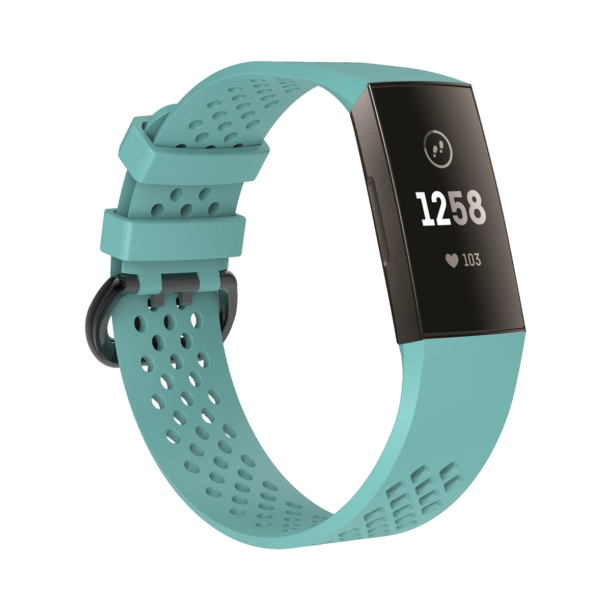 AirVent Fitbit Charge 3 & Charge 4 Bands Replacement Sports Strap Small Teal 