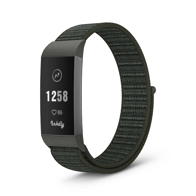 Sports Loop Fitbit Charge 3 & Charge 4 Band Replacement Strap Army Green  