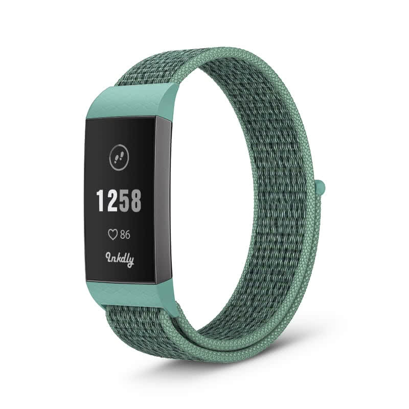 Sports Loop Fitbit Charge 3 & Charge 4 Band Replacement Strap Blue Sea  