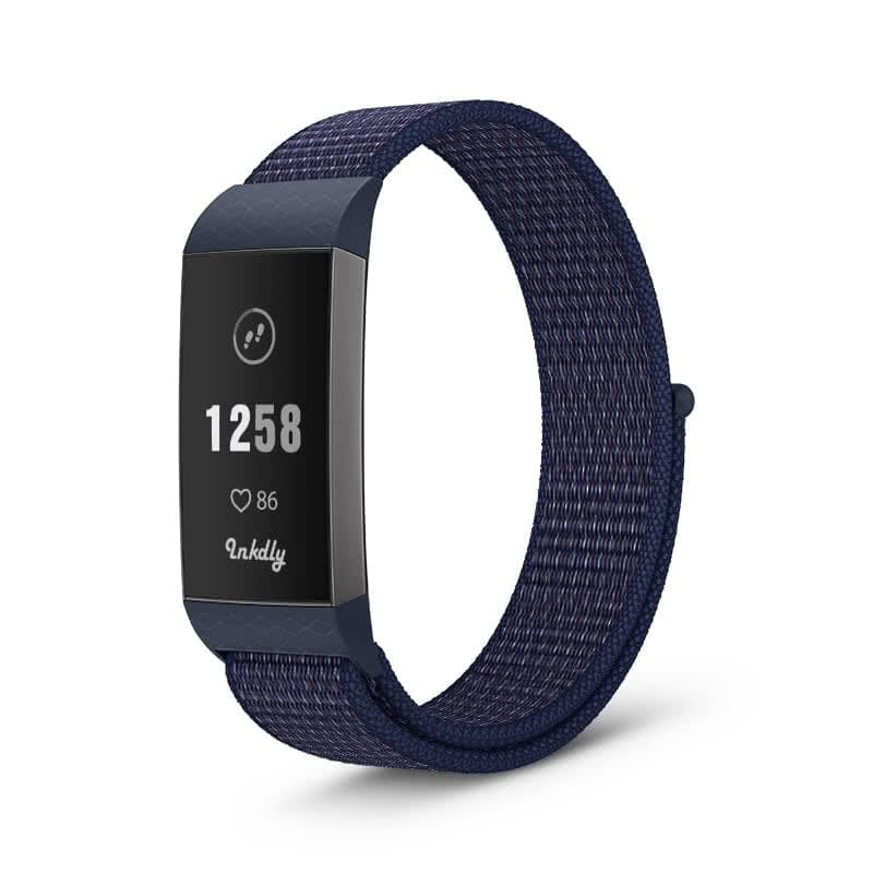Sports Loop Fitbit Charge 3 & Charge 4 Band Replacement Strap Indigo  