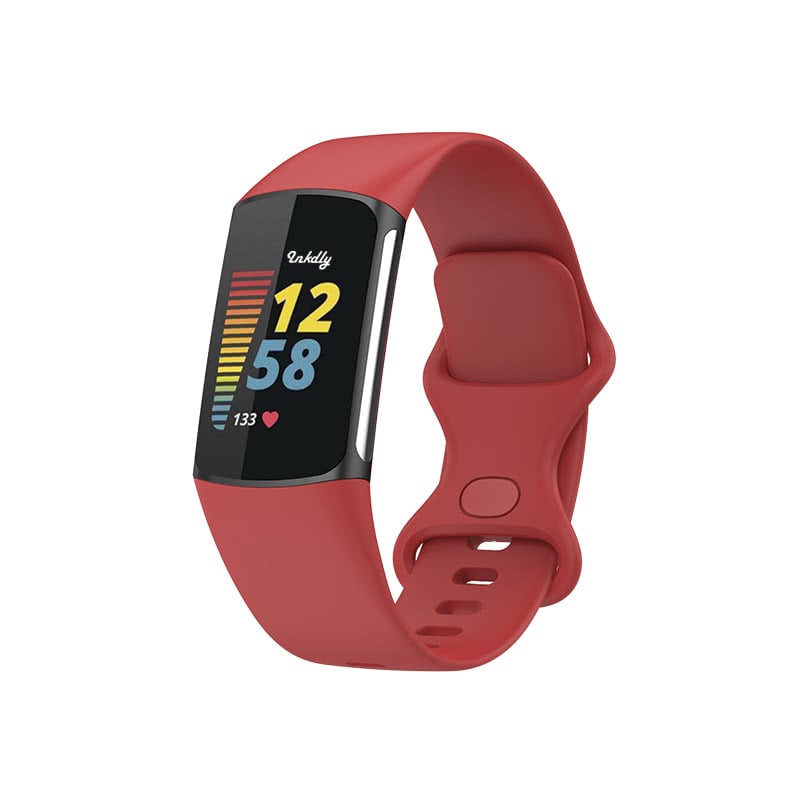 Fitbit Charge 5 Bands Replacement Straps Small Red 