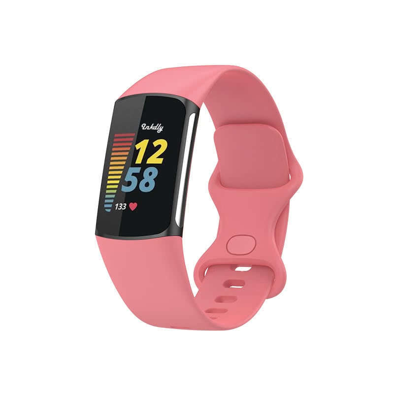 Fitbit Charge 5 Bands Replacement Straps Small Rose Red 